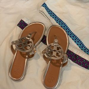 Tory Burch Miller Metallic Sandals size 7